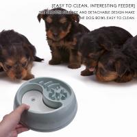 Comedero lento para perros, antiriego cuenco, alimentador lento, prevención de hinchazón interactiva, diseño saludable, cuenco para mascotas, B - details 1