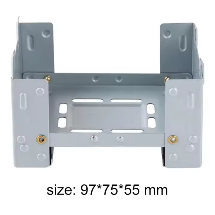 Mini estufa de acero inoxidable para exteriores, quemador de alcohol ligero portátil VIES, senderismo, barbacoa - 1