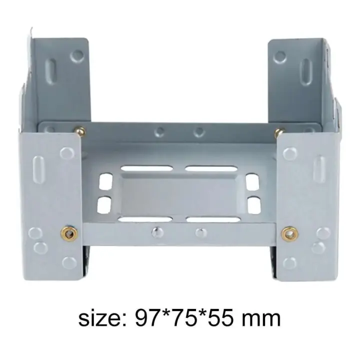 Mini estufa de acero inoxidable para exteriores, quemador de alcohol ligero portátil VIES, senderismo, barbacoa - 1