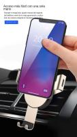 Soporte universal para teléfono móvil, accesorio para automóvil, adecuado para iPhone 15/14/13 Plus Pro MAX, Xiaomi/Redmi Note 11 galaxy S24 Ultra S23 S22, dorado - details 2