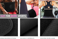 Cinturón Entrenador de Sudor Ajustable Para Cintura, Soporte de Espalda - details 7