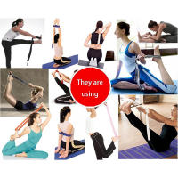 Correa de Yoga elástica con hebilla de anillo en D, cinturón de entrenamiento de algodón duradero, ejercicio de Fitness deportivo, correas ajustables para cintura y pierna - details 6
