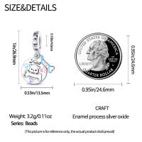 Encantos de Pulsera S925 Plata Esterlina con Esqueleto y Flor para Mujeres Joyería Fina de Cumpleaños Regalo de Diy con Cuentas de Zircono y Piedra Natural - details 23