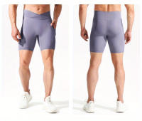 Pantalones deportivos elásticos transpirables para hombres con bolsillo, pantalones de compresión de secado rápido para entrenamiento al aire libre, ciclismo y carrera - details 20