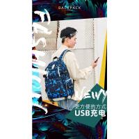 Mochila de Hombro para Hombres Estudiantes Impresada Impermeable Ideal para Viajes al Aire Libre - details 26