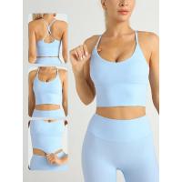 Sujetador Deportivo de Yoga para Mujeres Color Sólido Diseño Cruzado de Espalda Sexy - details 2