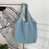 Bolso de hombro plisado para mujer, bolsa Vintage de gran capacidad, Color caramelo, Burbuja, nube, compras, Verano - details 8