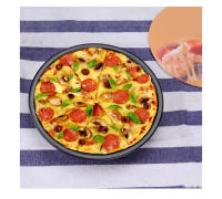 Sartén antiadherente de acero al carbono para Pizza, bandeja para horno, molde para microondas, pastel, plato, molde para pastelería, tarta, herramientas de Sapan - details 6