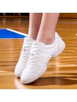 Zapatillas de baile fitness, zapatillas de aeróbic de competición, zapatillas de entrenamiento de animadoras, zapatillas de competición blancas para hombre y mujer. - details 1