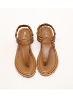 Sandalias de punta para mujer, nuevo estilo 2025, estilo étnico bohemio, combinación de colores simple, zapatos romanos de viaje retro - details 7