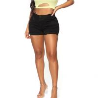 Shorts vaqueros casuales de cintura alta a la moda para mujer de verano - details 3