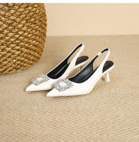 Nuevos tacones altos con correa y hebilla cuadrada de diamantes brillantes para fiesta - details 23