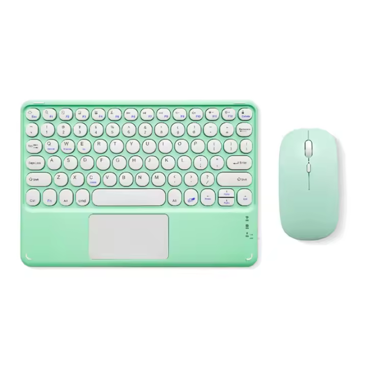 Teclado inalámbrico con Bluetooth para tableta, Combo de Teclado ruso y español para iPad Mini 6 Air y Mouse, Android, IOS, Windows - 1