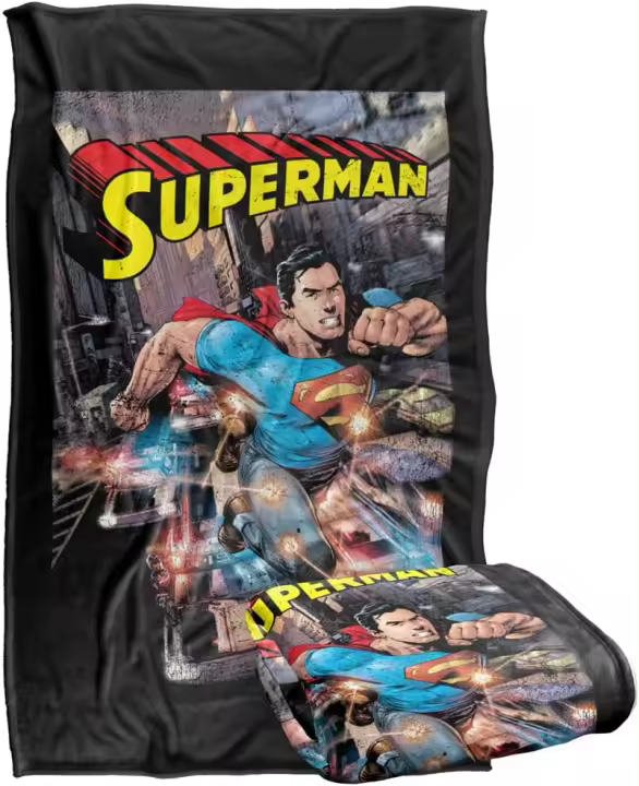 Manta de tacto sedoso y súper suave de Superman Action One, Action One - 1
