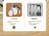 380ML Taza Eléctrica de Café con Agitación Automática IP67 Impermeable Libre de BPA Taza de Café con Agitación Automática Recargable Taza de Té Magnética - details 10