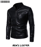 Nueva chaqueta de cuero para hombre, moda delgada de motocicleta juvenil, PU, de otoño e invierno - details 0