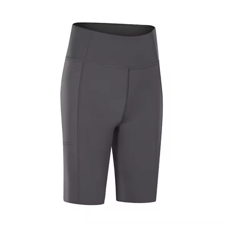 SHINBENE-pantalones cortos con bolsillo para mujer, Shorts suaves y acogedores para entrenamiento, Yoga y motociclista - 1