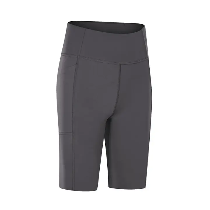 SHINBENE-pantalones cortos con bolsillo para mujer, Shorts suaves y acogedores para entrenamiento, Yoga y motociclista - 1