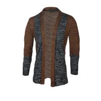 Cárdigan para hombre, suéter multifuncional de estilo coreano de punto de color contrastante con retales, nuevo - details 7