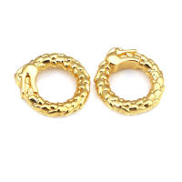 Anillo de Cierre Redondo de Brasso Dorado Mate Joyería de Alta Calidad - details 28