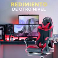 Silla de Juegos Profesional con Masajeador Ergonómica de Oficina con Altura Ajustable y Respaldar Rebotable - details 13