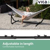 Hamaca de Acero Sólido Portátil Hamaca para 2 Personas con Mesa Auxiliar - details 59