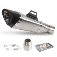 Universal Motorcycle Exhaust Muffler Pipe Escape Exhaust Tail Pipe Vent Pipe Exhaust Canister End Pipe Stainless - details 3