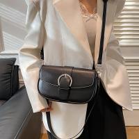 Bolso de Hombro Retro Versátil para Mujeres Diseño Único, Cierre Magnético, Correa Ajustable, Moda Premium, Color Sólido Ideal para Fiestas, Comisión de Trabajo, Vacaciones Casuales (Disponible en Negro/Khaki) - details 0