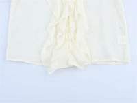 OUWU- Camisa De Manga Abombada Con Volantes Y Decoración En Capas Con Cuello En V, Versátil, Dulce, A La Moda, Estilo Europeo, Nueva - details 7