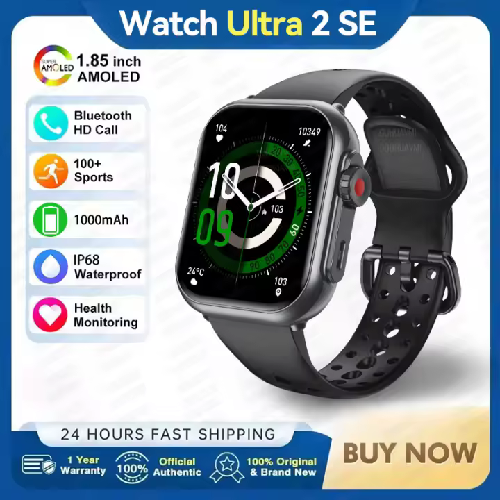 Reloj Deportivo Inteligente Impermeable Pantalla AMOLED de 1.85 Pulgadas Batería de 1000 mAh - 1