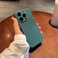 Fundas de Protección Transpirables de Malla de Lujo para Verano con Diseño de Bloques de Colores y Antigolpes para iPhone 15, 14, 13, 12, 11 Pro Max y 15 Plus - Accesorio para Teléfono - details 11
