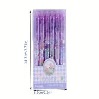 Bolígrafos de Gel borrables de tulipán, bolígrafo neutro para escritura de paisaje, bolígrafos de Gel de estilo coreano Kawaii con borradores, suministros escolares - details 0