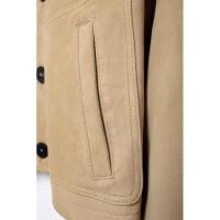 -2025 Chaqueta corta con cuello vuelto para mujer, lana de venado Simple, moda de otoño, nueva llegada - details 7