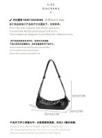 Bolso Cruzado de Moda de Luna Media de Cuero Suave Bolso Oblicuo de Hombro con Sensación Premium - details 3