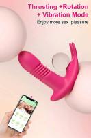 Vibrador giratorio de empuje con Bluetooth para mujer, consolador telescópico con aplicación, Control remoto, masaje de punto G, estimulador de clítoris, Juguetes sexuales - details 17