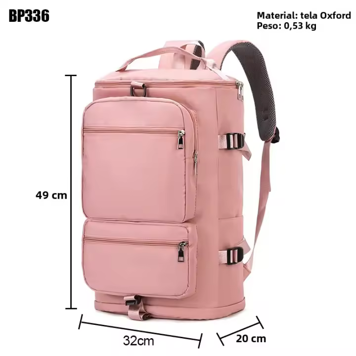 Mochila De Viaje Para Mujer IKE MARTI Con Gran Capacidad Bolsa Deportiva De Fin De Semana Yoga Multifuncional Cruzable Con Cremallera - 1
