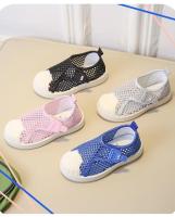 Zapatos casuales unisex para niños, zapatillas de deporte de tela de malla transpirable de verano, zapatos planos antipatadas para niños y niñas - details 1