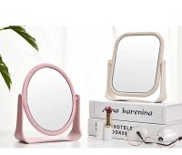 Espejo redondo de plástico para maquillaje, espejo clásico personalizado de doble cara, giratorio de 360 grados, con aumento - details 7