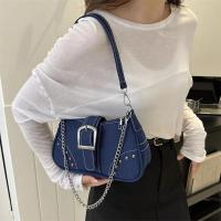 Bolso Retro Simple para axila, bolso de hombro informal de tendencia a la moda, bolso cruzado con textura informal de lona para mujer - details 13