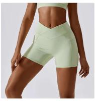 Shorts de Cintura Cruzada para Mujer Ouwu Comodidad en Gimnasio, Yoga, Correr, Entrenamiento - details 6