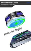 Cargador inalámbrico SL15 de 15W, radiador para teléfono móvil, enfriador magnético semiconductor SL17, ventilador pequeño para teléfono móvil, radiador con abrazadera trasera. - details 5
