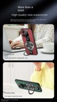 Funda de lujo para Xiaomi Poco X7/Poco X7 Pro Soporte de anillo, protección de lente de cámara, piel de oveja, vidrio resistente a golpes - details 3
