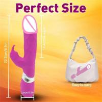 Empaque privado Masturbador femenino sexy Vibrador de conejo Vibrador de masaje vaginal Varilla de masaje clítoris Estimulación de pezones Juguete sexual para adultos para parejas - details 7