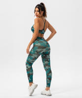 SHINBENE Sujetador Deportivo de Yoga para Mujeres con Estampado Camuflaje Diseño de Espagueti y Tirantes Delgados Fitness Gimnasio XS-XL - details 30