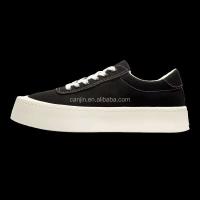 Nuevos zapatos con plataforma elevadora para hombre, diseño informal y grueso, suela de goma blanca, calzado deportivo de lona a la moda para hombre, Wenzhou 44 - details 1