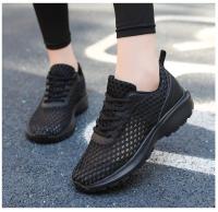 Zapatillas de deporte de moda de las mujeres ahuecadas hacia afuera ultra ligeras grandes de malla transpirable zapatos casuales de los zapatos de las mujeres - details 17