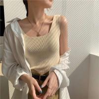 Top de Punto Zjaiss 2025 Camiseta Deportiva Casual para Mujer Cuello Redondo Lento Verano - details 28