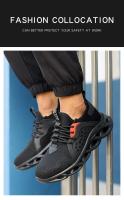 Zapatos de Seguridad para Trabajo Unisex de Talla Completa Punta de Acero Transpirable Ligero - details 10