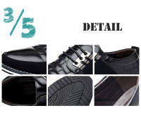 Zapatos de Vestir de Cuero Genuino Oxford para Hombres Negros, Marrones, Tallas Grandes 38-48 - details 2