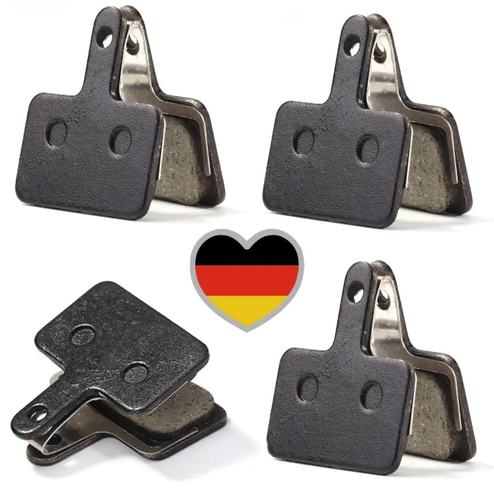 4 pares de pastillas de freno de disco de resina Shimano B01S BR-MT200 MT400 compatibles con pastillas de freno de bicicleta M375 M445 M446 M465 M485 - 1